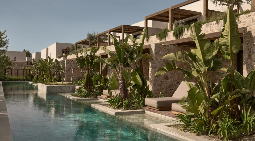 Swim-up Suite at Theros All Suite Hotel