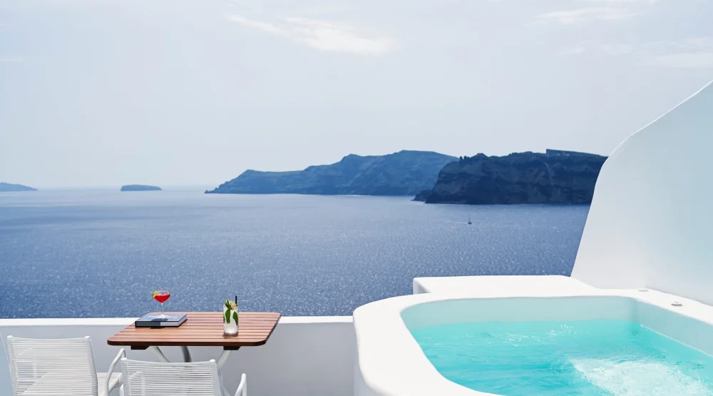 Junior Suite with Jetted Tub at Katikies Santorini