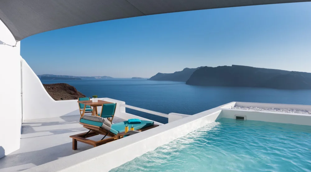Deluxe Suite with Outdoor Heated Plunge Pool with Jets at Maregio Suites