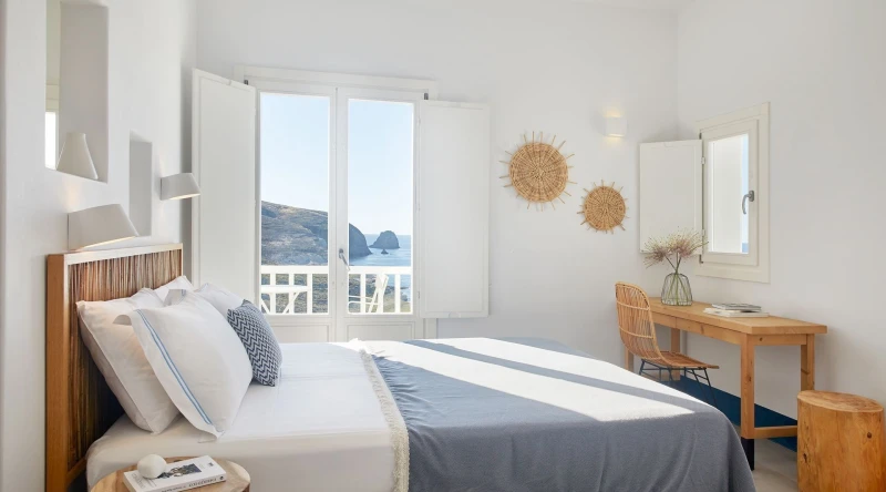 Deluxe Room with Sea View at Milos Breeze Boutique Hotel