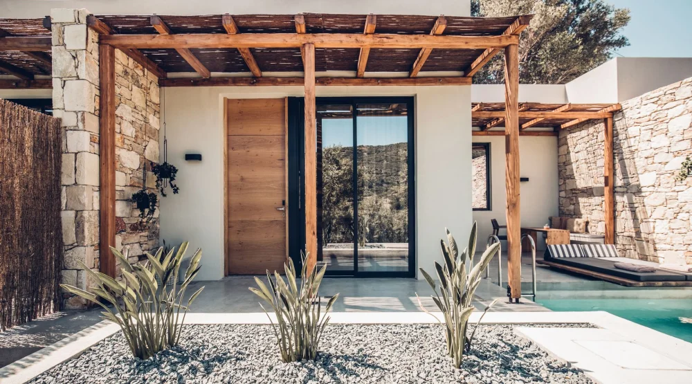 Senior Retreat with Private Pool & Olive Farm View at Monastery Estate Retreat