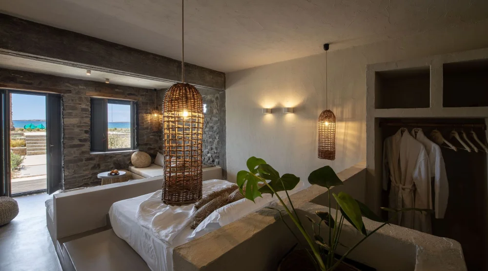 Double Room Sea View Ground Floor at Seesoo Paros Beachfront Resort