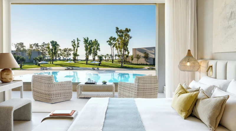 One Bedroom Bungalow Suite Balcony Side Sea View at Ikos Odisia