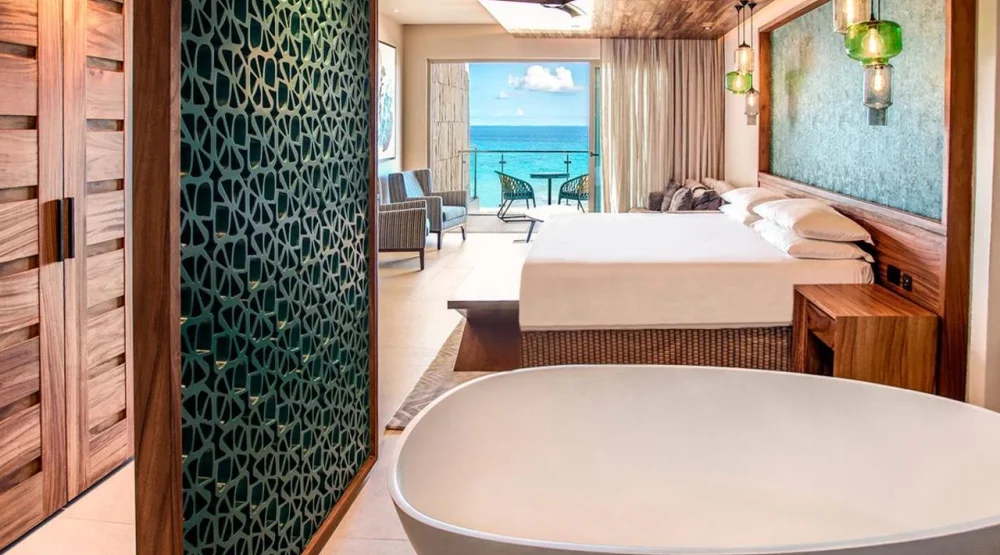 King Suite with Bathtub Ocean View at Palmaia The House Of Aia