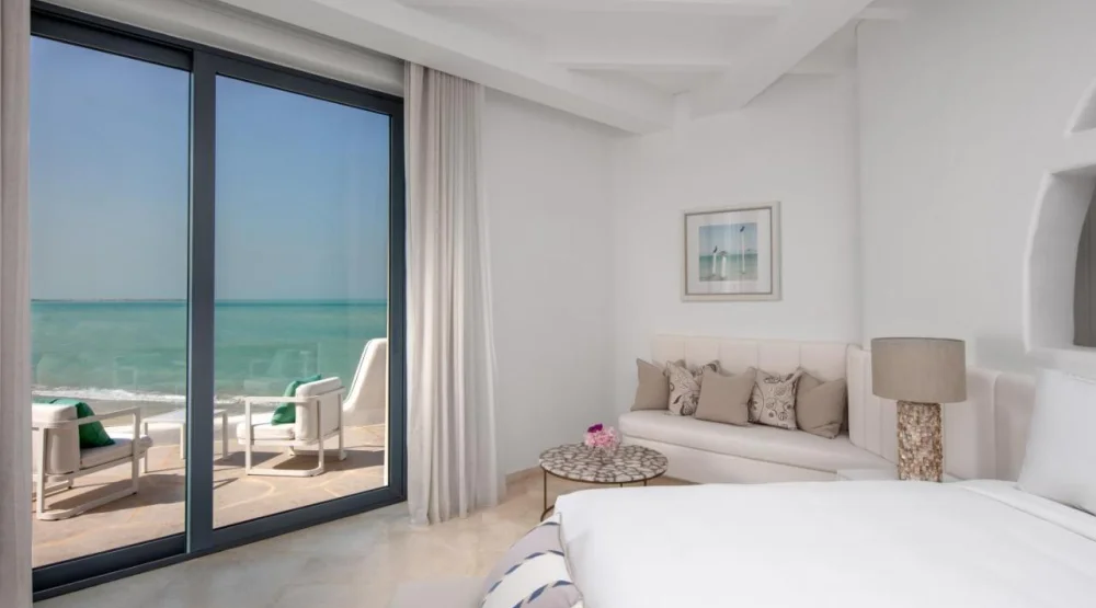 Fira Sea View Terrace Room at Anantara Santorini Abu Dhabi Retreat