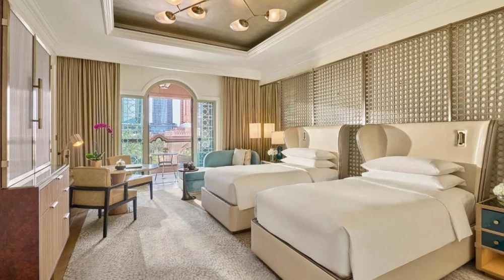 Deluxe City View Twin Room, Balcony at Emirates Palace Mandarin Oriental
