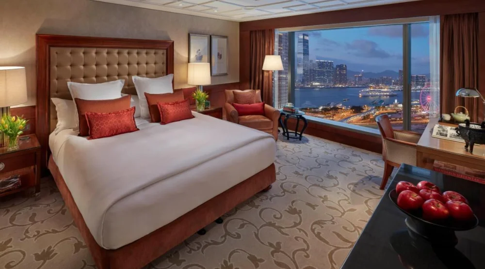 Harbor View Twin Room at Mandarin Oriental Hong Kong