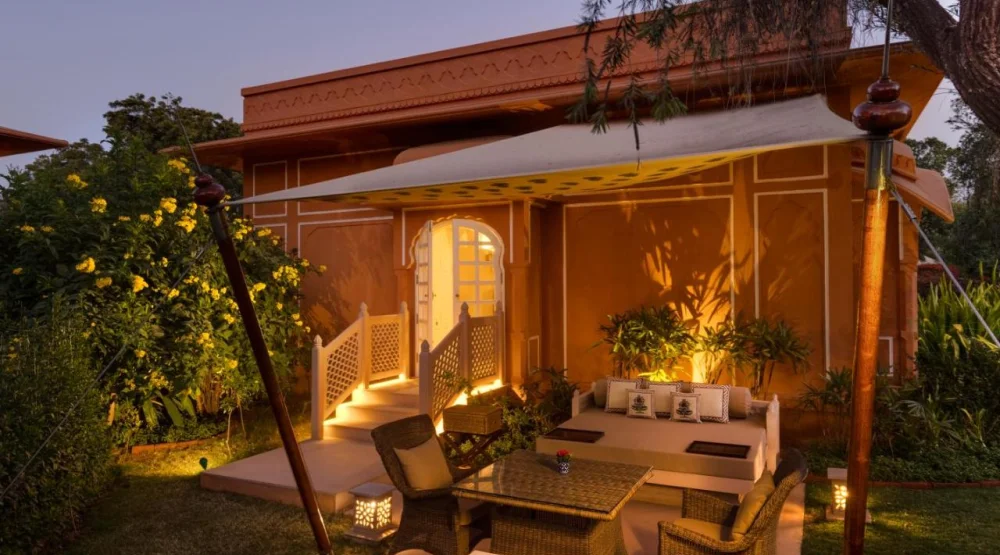 Premier Room with Private Garden, King Bed at The Oberoi Rajvilas
