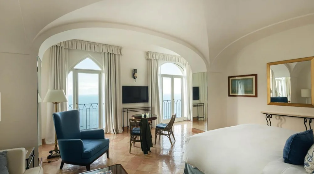 Deluxe Junior Suite with Sea View & Balcony at Caruso, A Belmond Hotel