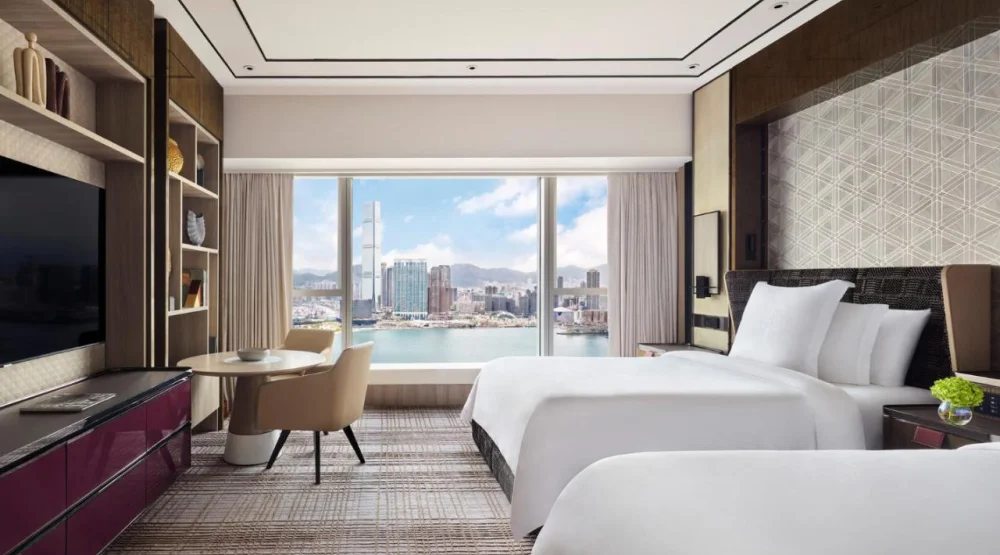 Deluxe Harbor-view Room Two Double at Four Seasons Hong Kong