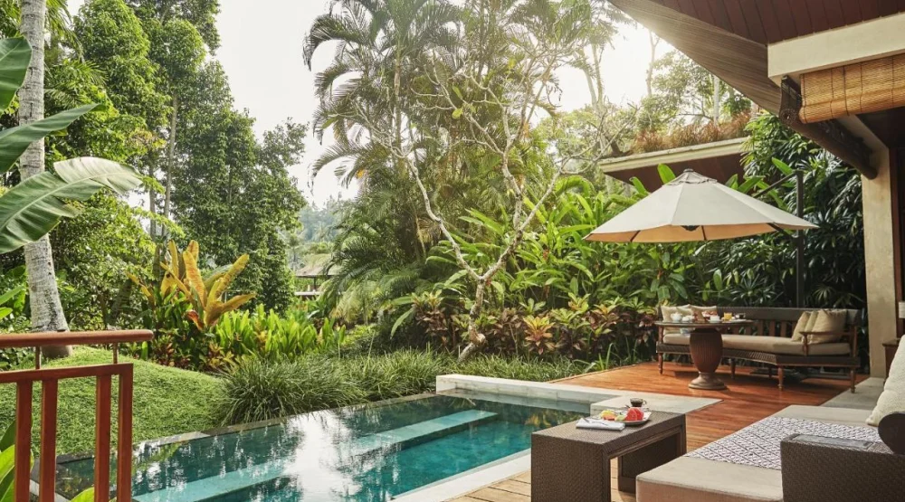 One Bedroom Villa with Two Queen Beds at Four Seasons Resort Bali at Sayan