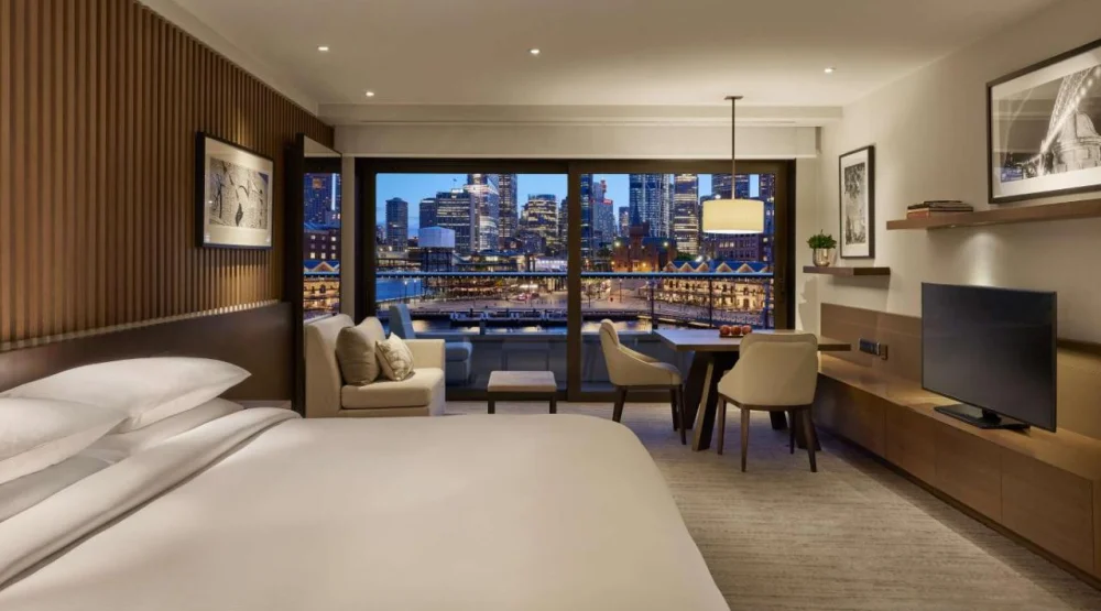 One King Bed with City Harbor View at Park Hyatt Sydney