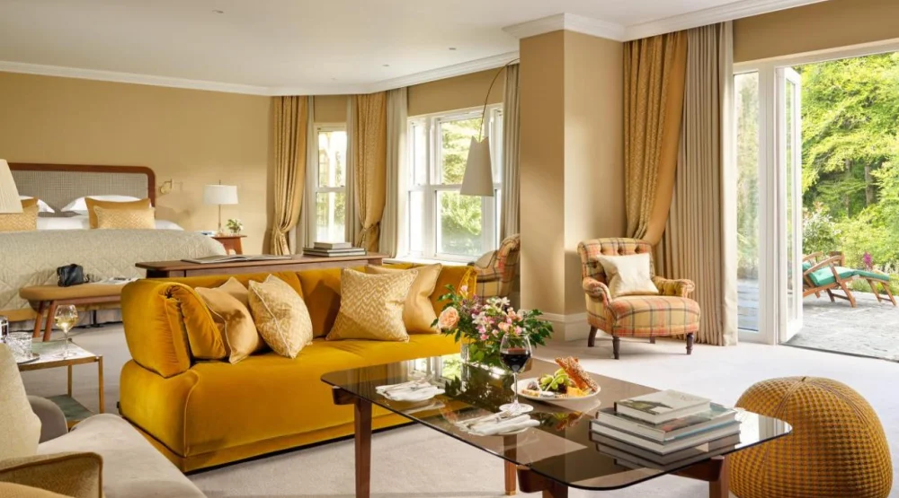 Suite with Terrace at Sheen Falls Lodge