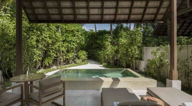 Deluxe Beach Villa with Pool at Conrad Maldives Rangali Island