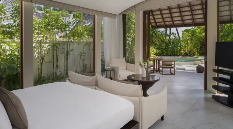 Two Bedroom Deluxe Beach Villa with Pool at Conrad Maldives Rangali Island
