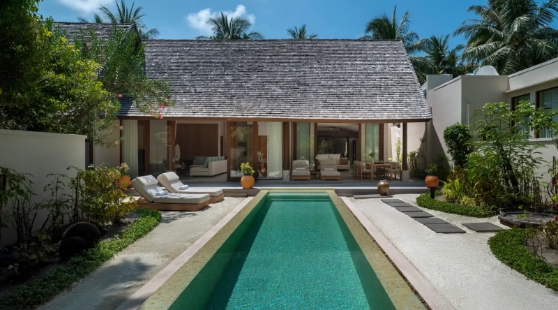 Three Bedroom Beach Suite with Pool at Conrad Maldives Rangali Island
