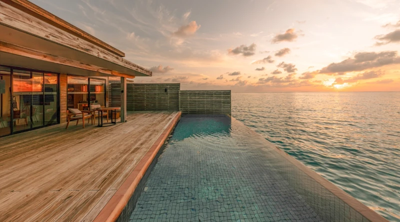 Sunset Water Villa with Private Pool at Kuda Villingili