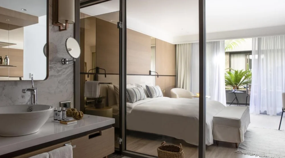 Deluxe Atrium View Room at Mett Hotel Beach Resort Bodrum