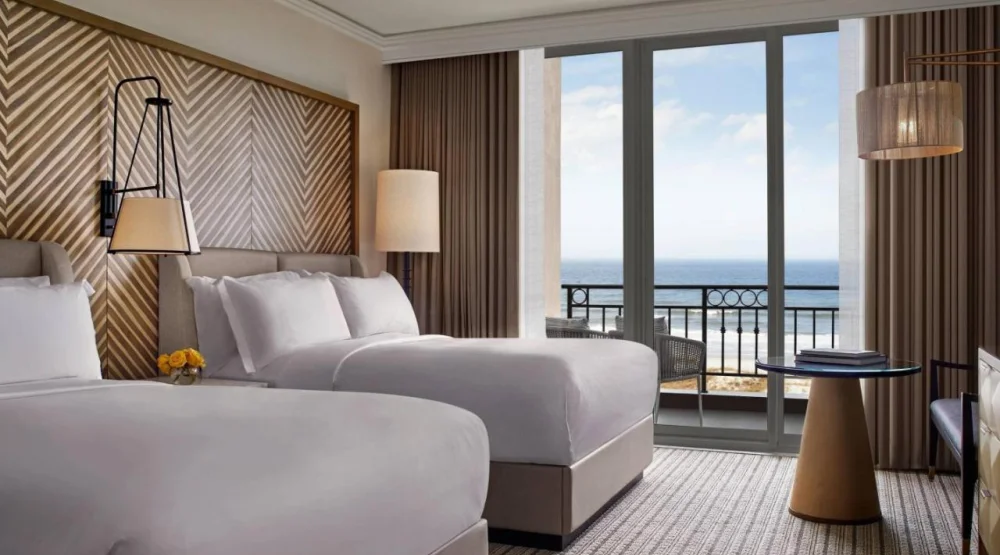 Deluxe Queen Room with Two Queen Beds, Balcony and Coastal View - High Floor at The Ritz-Carlton Amelia Island