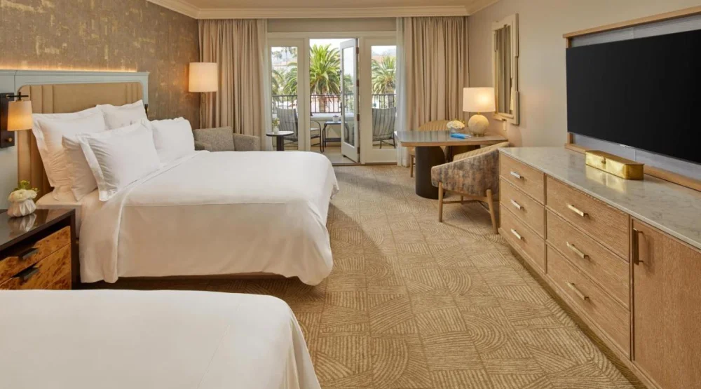 Deluxe Queen Room with Two Queen Beds and Pool View at Waldorf Astoria Monarch Beach Resort & Club