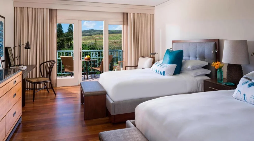 Residential Two Bedroom Suite with Garden View at The Ritz-Carlton Maui Kapalua