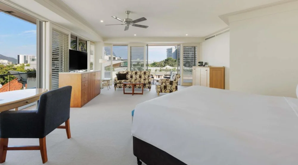 Junior King Suite with City View at Pullman Reef Hotel Casino