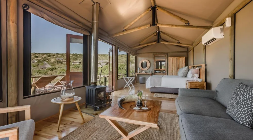 Luxury Safari Tent at Bukela Game Lodge