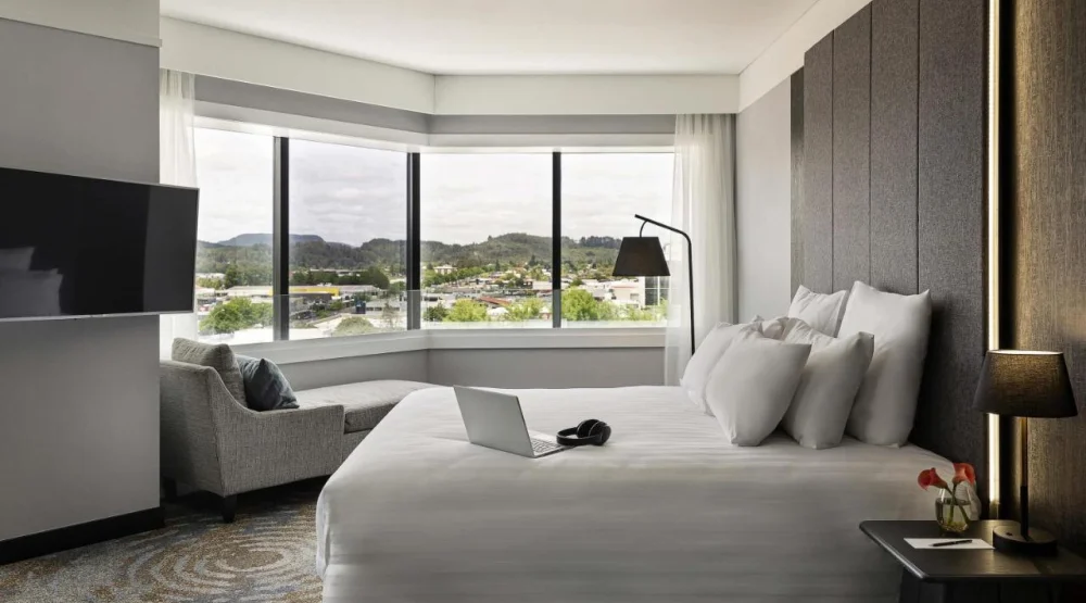 Deluxe King Room with City View at Pullman Rotorua
