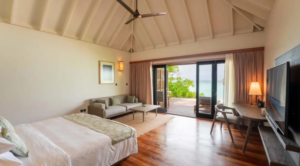 Sunset Jacuzzi Beach Villa at Veligandu Maldives Resort Island