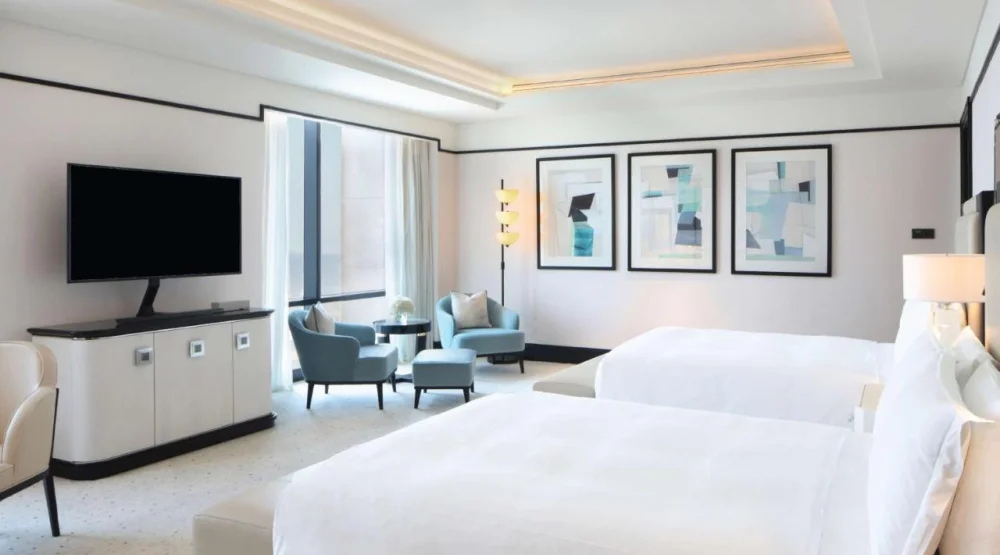 Deluxe Queen Room with Two Queen Beds at Waldorf Astoria Doha West Bay