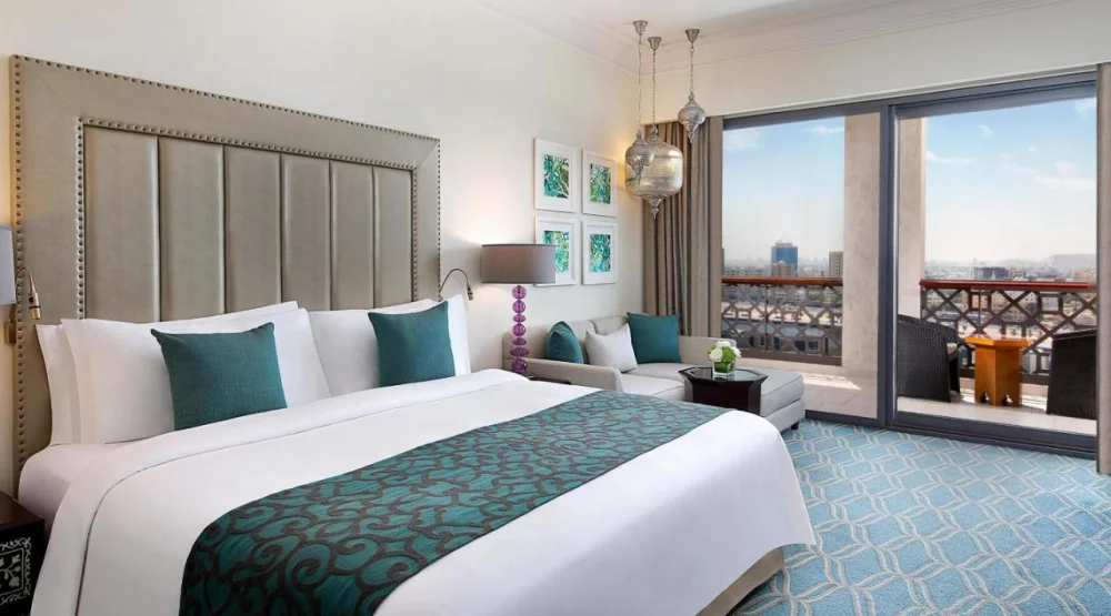 Deluxe Room Creek View, Guest Room, One King, Balcony at The Ajman Saray, A Luxury Collection Resort