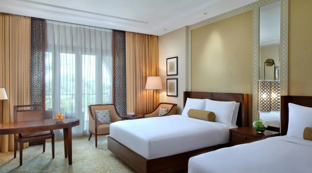 Deluxe Twin Room with Two Queen Beds and Balcony at The Ritz Carlton Dubai