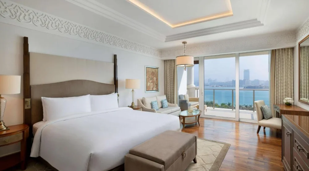 One Bedroom Deluxe King Suite with Sea View at Waldorf Astoria Dubai Palm Jumeirah