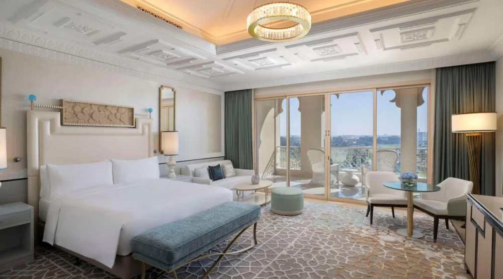 Premier King Room with Golf Course View at Waldorf Astoria Ras al Khaimah