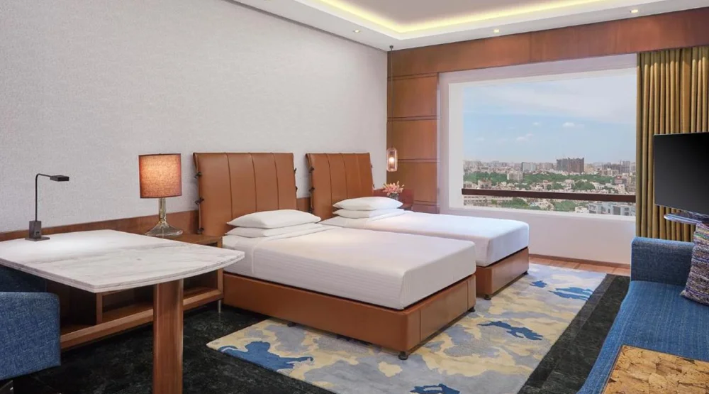 Club Twin Room with Pool View at Hyatt Regency Chennai