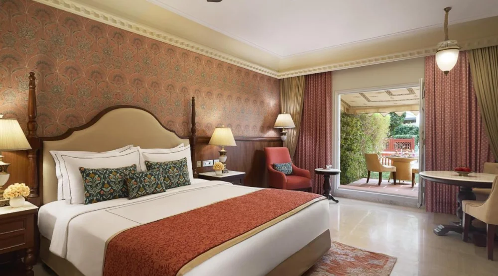 Luxury Room with Private Sitout Garden View at Jai Mahal Palace Jaipur