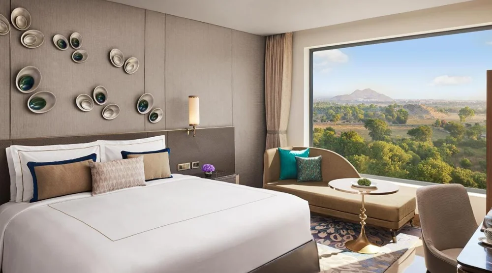 Luxury Room King Bed at Taj Amer Jaipur
