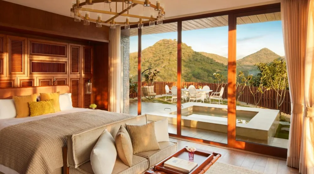 Presidential Two Bedroom Glass Box with Panoramic View at Taj Aravali Resort & Spa
