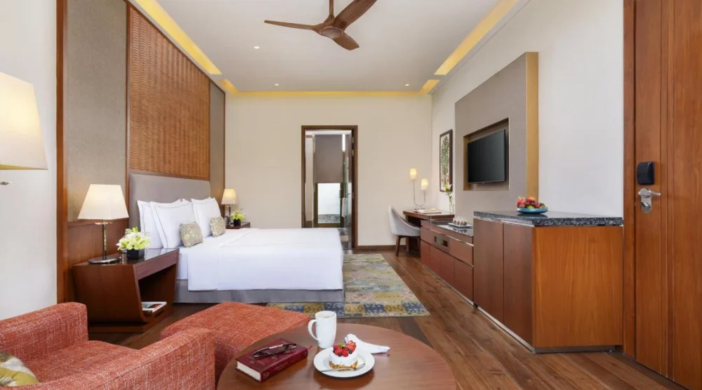 Luxury Room with Balcony - King Bed at Taj Damdama Lake Resort & Spa Gurugram
