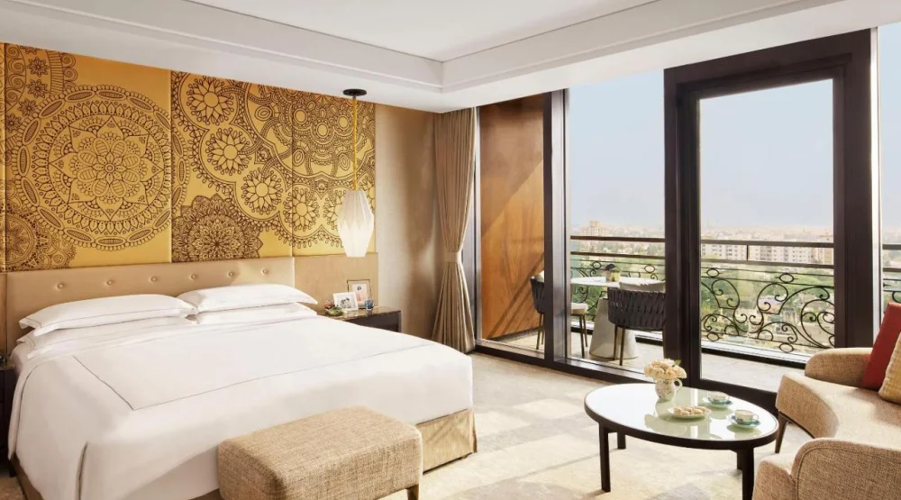 Premium Studio Apartment with Balcony King Bed at Taj Wellington Mews Chennai
