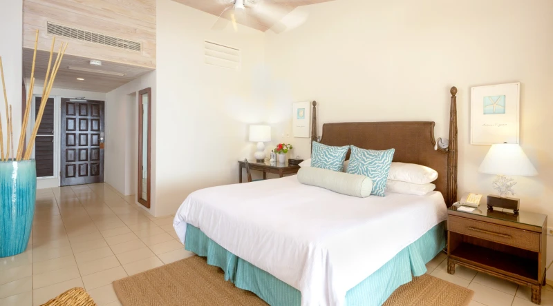Upper Level Deluxe Room at Curtain Bluff