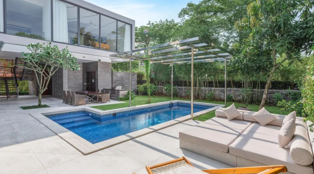 Three Bedroom Villa with Private Pool and Bathtub at Naman Retreat