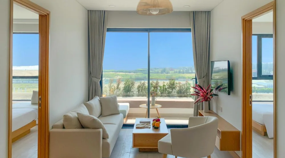 Three Bedroom Apartment Partial Ocean View with Balcony at Naman Retreat