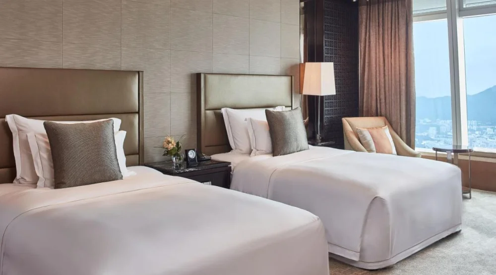Deluxe Victoria Harbor Twin Room at The Ritz-Carlton Hong Kong