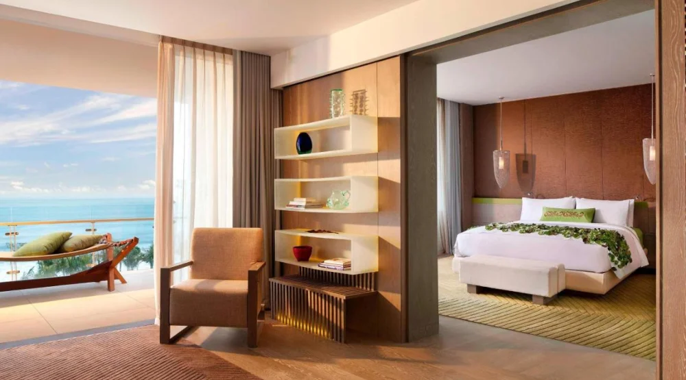 Escape Suite, One Bedroom Suite, One King, Ocean View, Top Floor, Balcony at W Bali