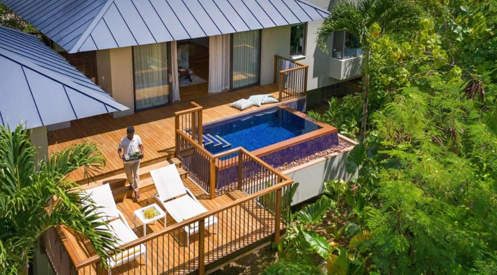 Hillside Pool Double Villa with Garden View at Raffles Seychelles