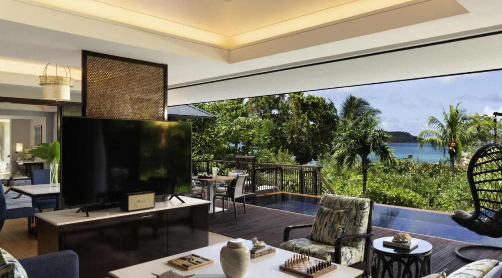 Two Bedroom Villa with Pool and Beachfront at Raffles Seychelles