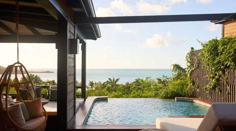 Hillside Ocean Pool Villa at Hermitage Bay