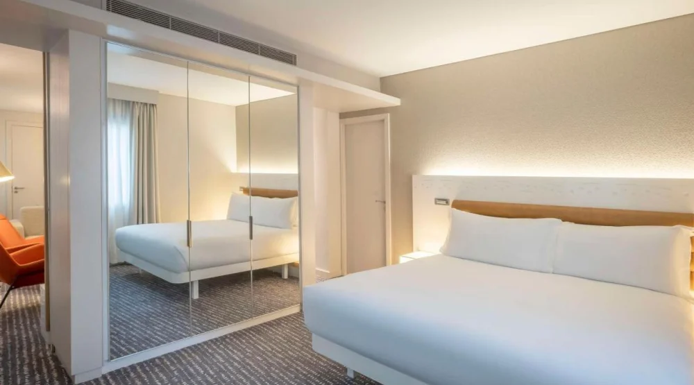 One Bedroom King Suite with River View at The Morrison Dublin Curio Collection by Hilton