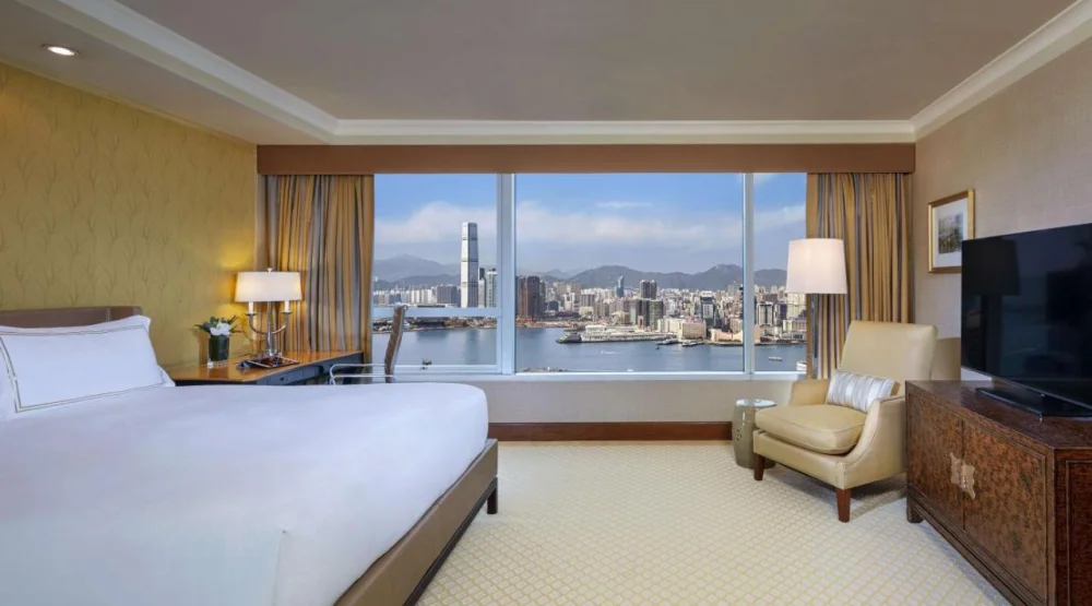 Executive King Room with Harbor View at Conrad Hong Kong